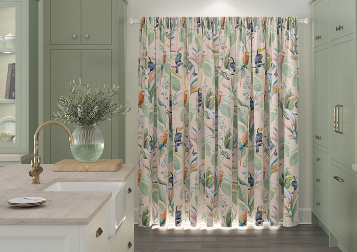 Parrot, Peach Ice - Made to Measure Curtain - Image 7